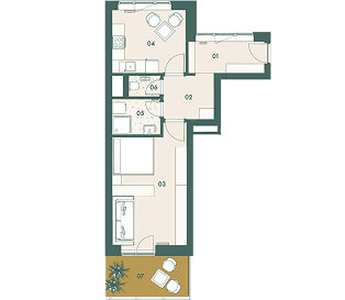 Delta - floorplan