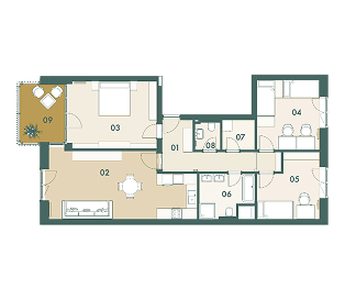 Delta - floorplan